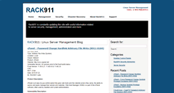 Desktop Screenshot of blog.rack911.com