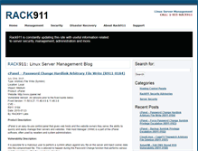 Tablet Screenshot of blog.rack911.com